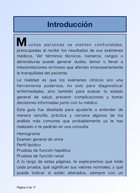 Interpreta tus exámenes médicos
